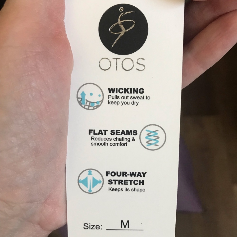 Otos Active Wear yoga pants. Flare leg at bottom. Sides are cut out.💜 - Picture 4 of 4